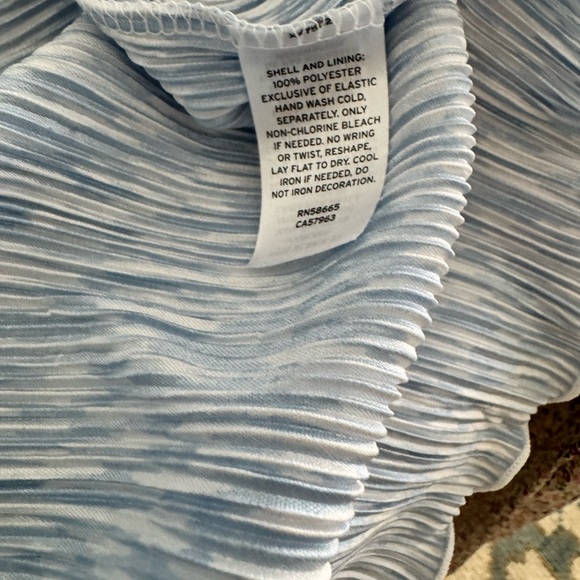 Chelsea28 Textured Blue Top - Picture 5 of 8